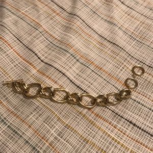 Banana Republic Gold Toggle Chain Bracelet